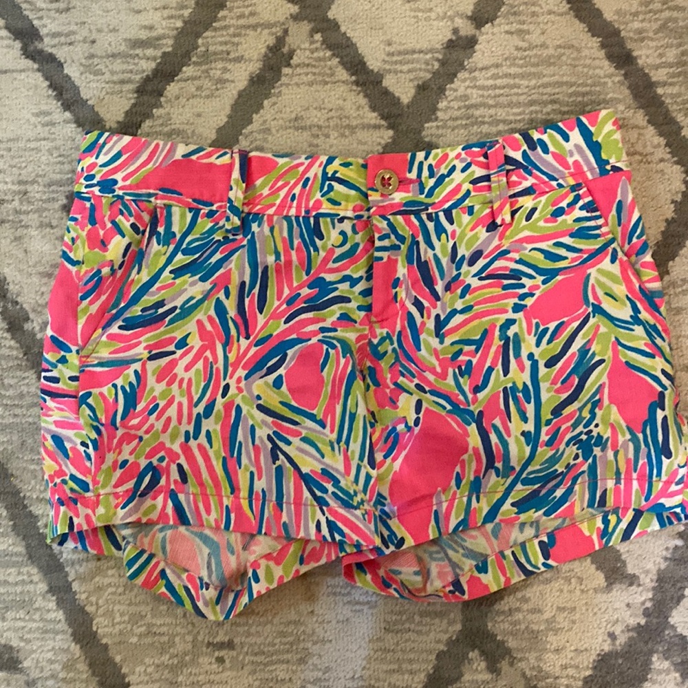 Lilly Pulitzer Pink Blue Green Women's Callahan Shorts